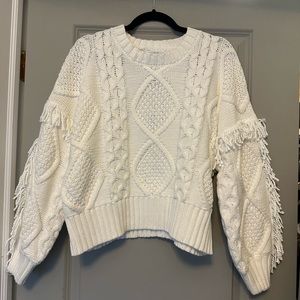 NWT For The Republic White Sweater Size L